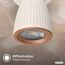Spot 'Riff' 1-flammig grau/braun