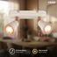 Spot 'Riff' 2-flammig grau/braun