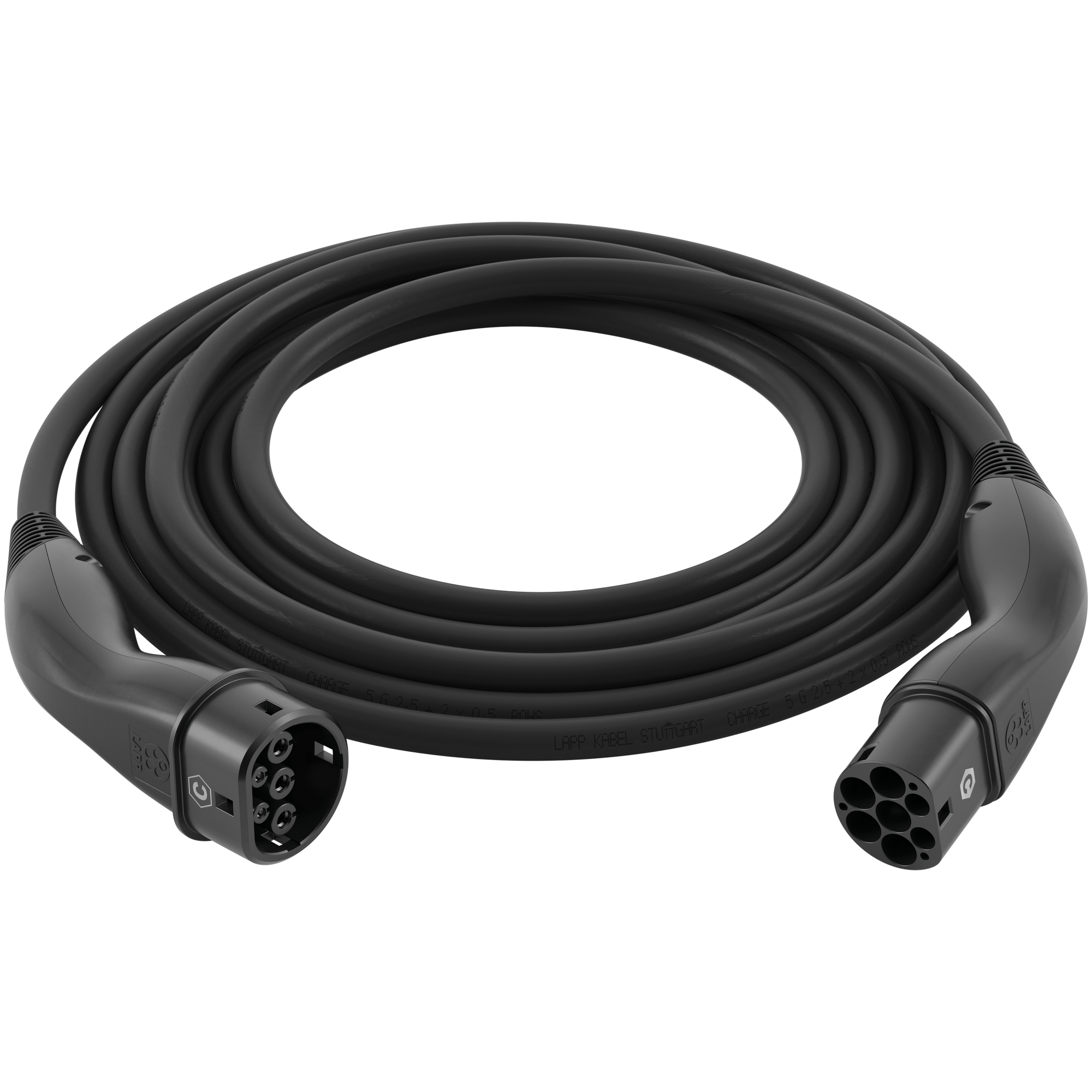 Standard-Ladekabel Typ 2 für Elektro- und Hybridfahrzeuge bis zu 7,4 kW 5 m