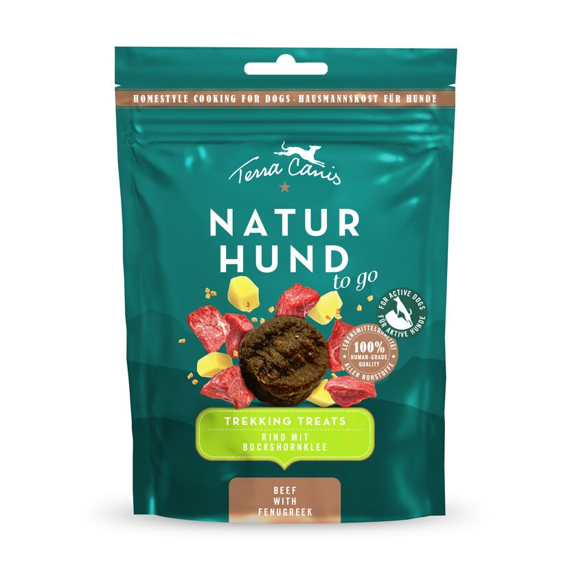Hundenassfutter 'Naturhund Trekking Treats' Trekking Treats Rind 50 g