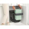 Einbaueimer 'Sort & Go' jadegrün/dunkelgrau 30 l