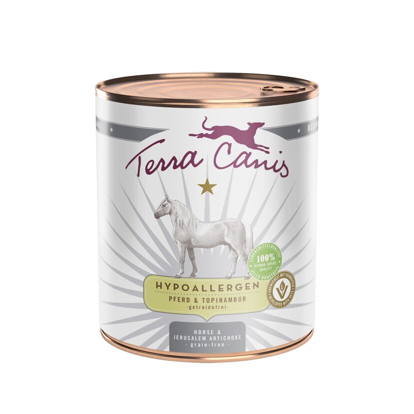 Hundenassfutter 'Hypoallergen' Pferd & Topinambur 800 g
