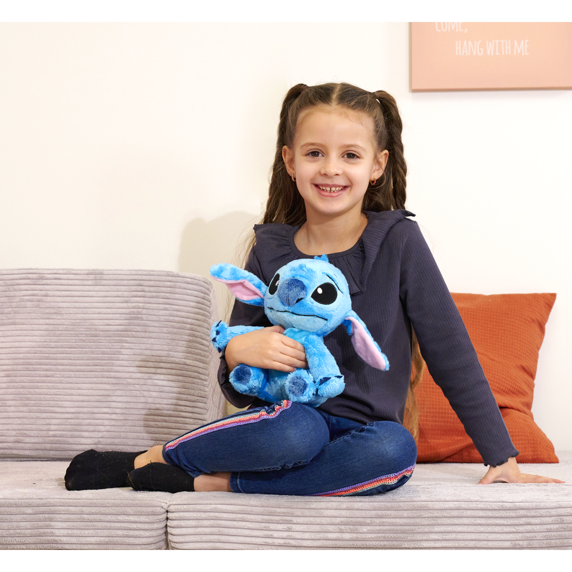 Plüschfigur 'Stitch' hellblau/dunkelblau 25 cm