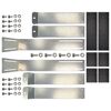 Flachdachhalterung für Solarmodule silber