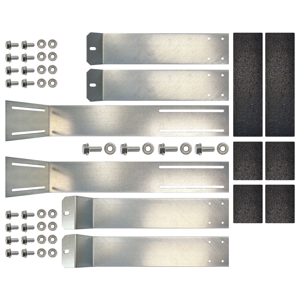 Flachdachhalterung für Solarmodule silber
