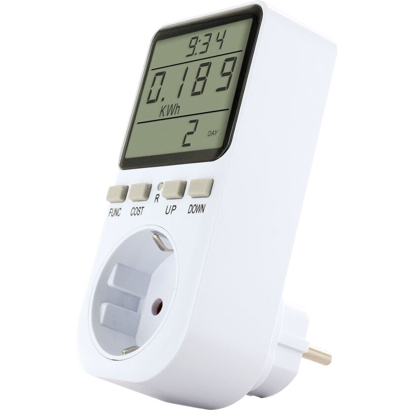Energiemessgerät 'SOEM0200' mit Display weiß