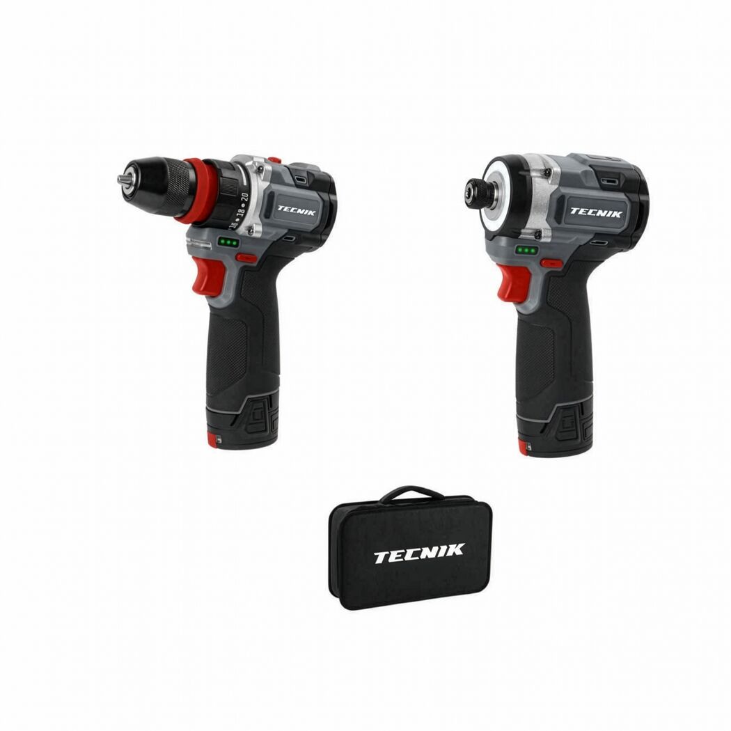 Akku-Bohrschrauber-Set 12V, 4-teilig