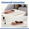 Braune Fablo Ablageschale mit Schmuck und Make-up