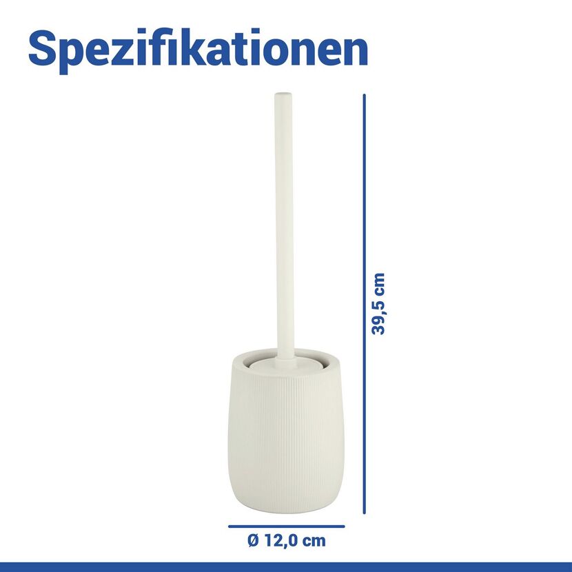 WC-Garnitur 'Fablo' creme Keramik 12 x 39.5 x 12 cm