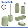 Grünes Bad-Accessoire-Set 'Fablo' mit Ablageschale.