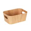 Badkorb 'Longiano S' in Holzoptik, beige