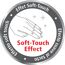 Symbol für Soft-Touch-Effekt mit Hand
