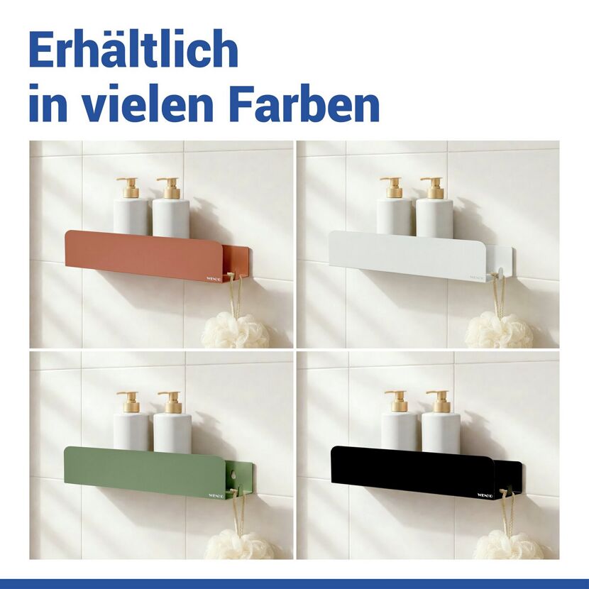 Wandablage 'Lizan' braun ohne Bohren 30,5 x 8 x 8,5 cm