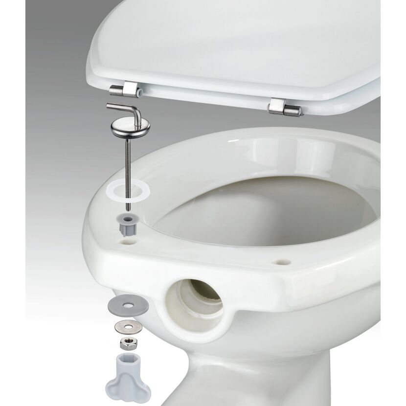 WC-Sitz Befestigung matt Edelstahl 15 mm