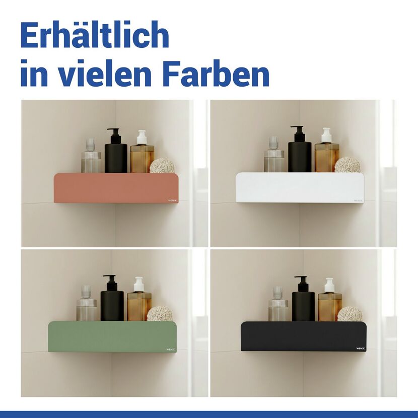 Eckablage 'Lizan' braun ohne Bohren 30 x 8 x 13,5 cm