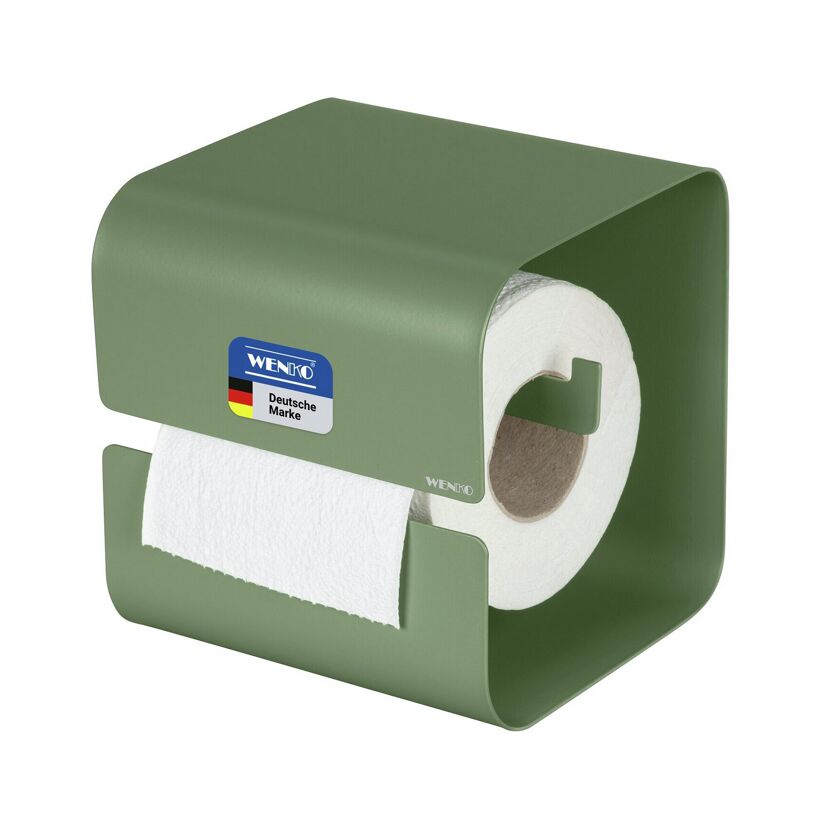 Toilettenpapierhalter 'Lizan' grün Stahl 14 x 14.5 x 13.7 cm