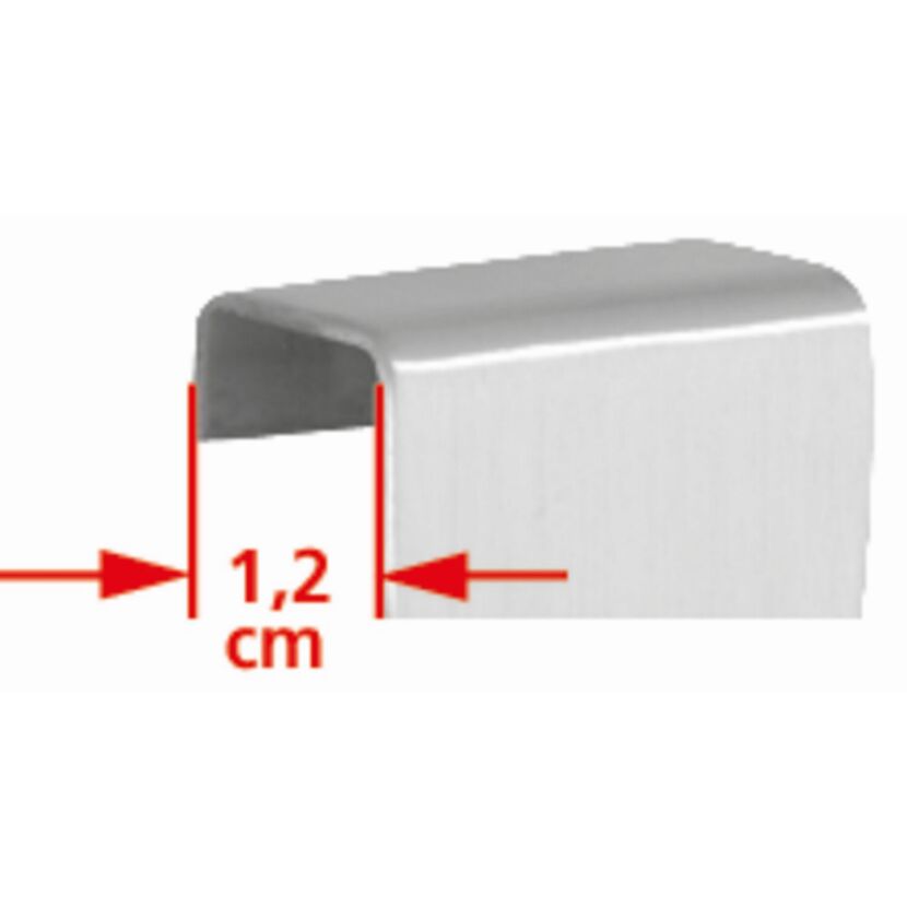 Duschcaddy 'Garos' Profil mit 1,2 cm Maß