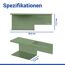 Toilettenpapierhalter 'Lizan' grün Stahl 30 x 11.7 x 10 cm