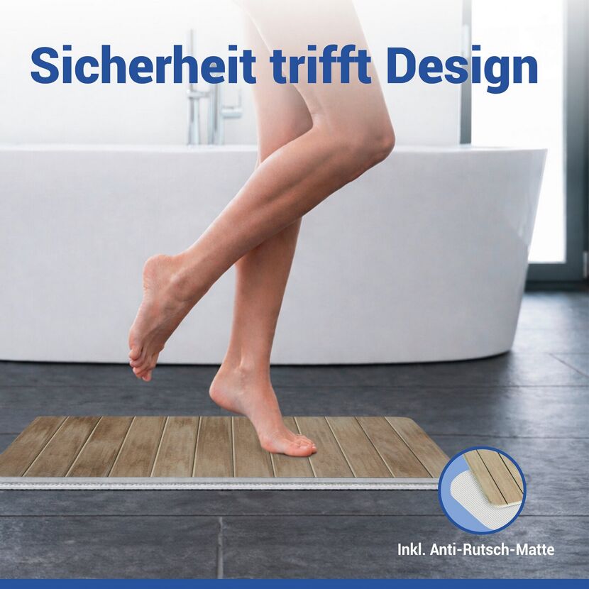 Badteppich 'Argiri' Diatomit beige 39 x 60 cm