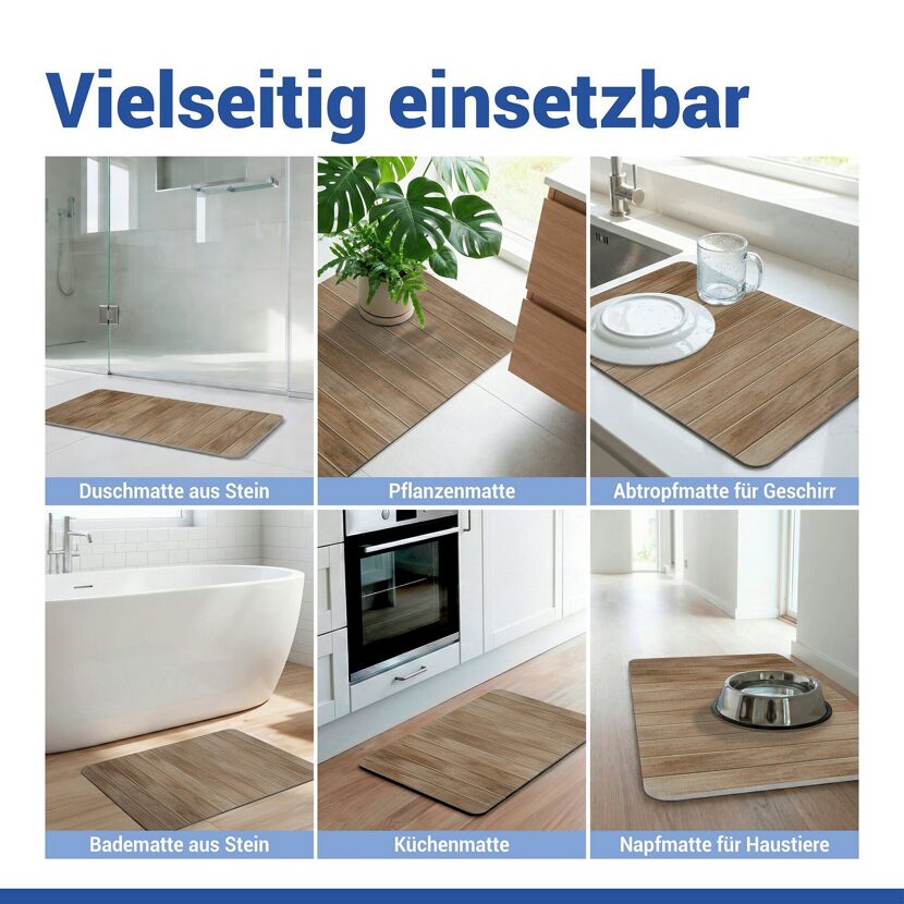 Badteppich 'Argiri' Diatomit beige 39 x 60 cm
