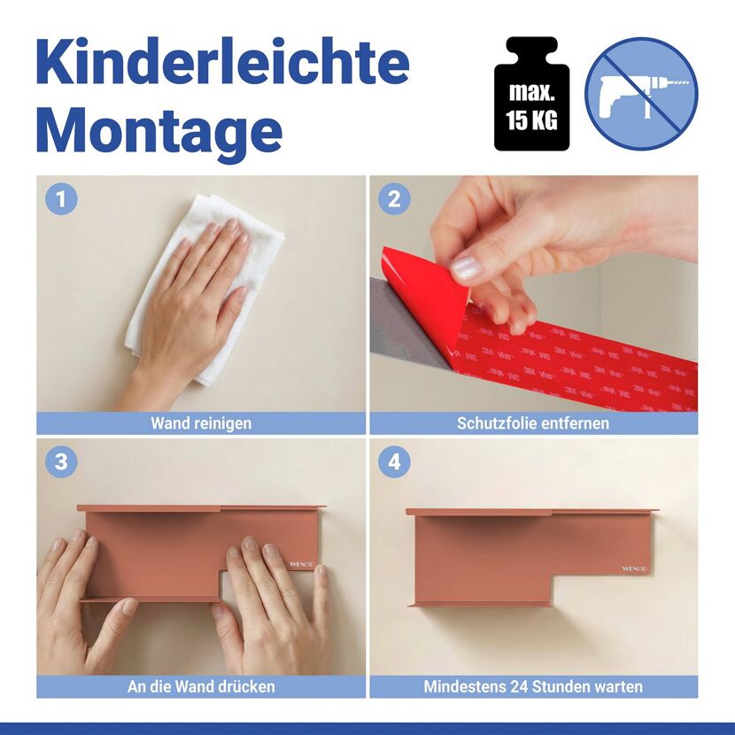 Toilettenpapierhalter 'Lizan' braun Stahl 30 x 11.7 x 10.7 cm