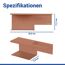 Toilettenpapierhalter 'Lizan' braun Stahl 30 x 11.7 x 10.7 cm