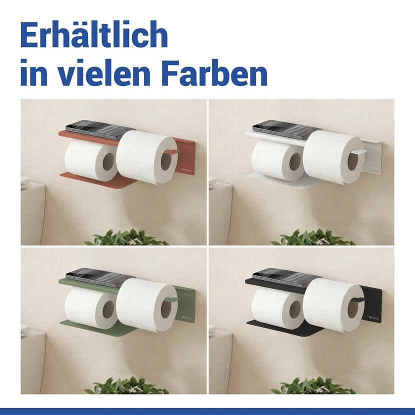Toilettenpapierhalter 'Lizan' braun Stahl 30 x 11.7 x 10.7 cm