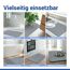 Badteppich 'Simi' Diatomit grau 50 x 80 cm