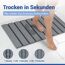 Badteppich 'Tritea' Diatomit grau 39 x 60 cm