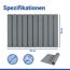 Badteppich 'Tritea' Diatomit grau 39 x 60 cm