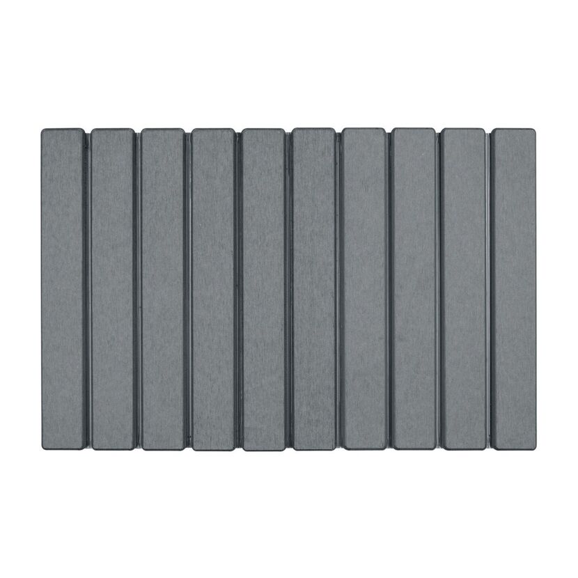 Badteppich 'Tritea' Diatomit grau 39 x 60 cm