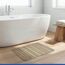 Badteppich 'Lepiana' Diatomit beige 39 x 60 cm