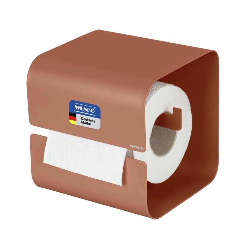 Toilettenpapierhalter 'Lizan' braun Stahl 14 x 14.5 x 13.7 cm
