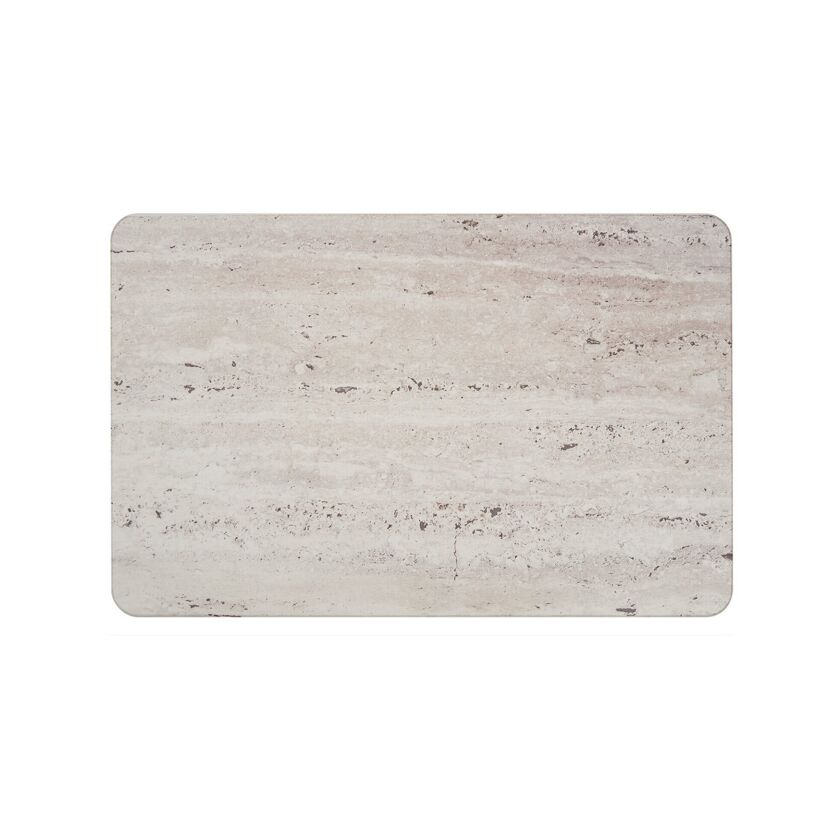 Badteppich 'Puna' Diatomit beige 50 x 80 cm