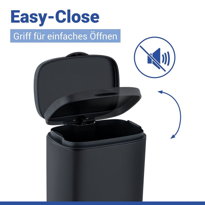 Kosmetikeimer 'Sare' mit geöffnetem Deckel und Griff