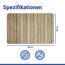 Badteppich 'Lepiana' Diatomit beige 50 x 80 cm