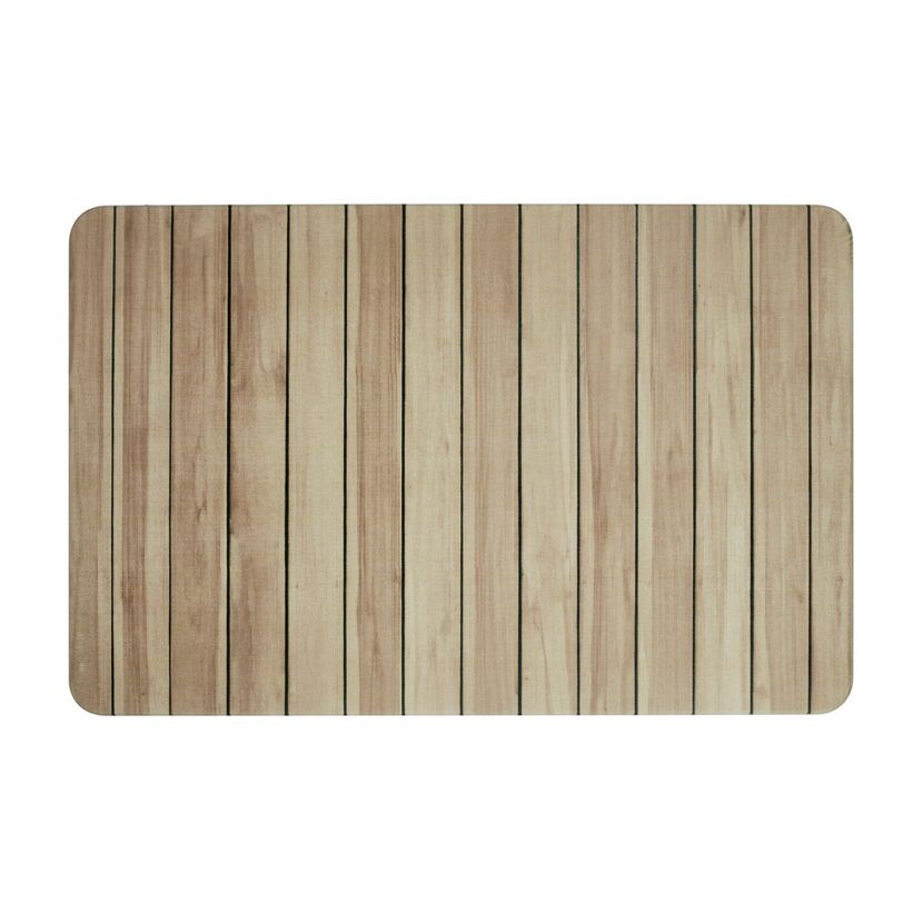 Badteppich 'Lepiana' Diatomit beige 50 x 80 cm