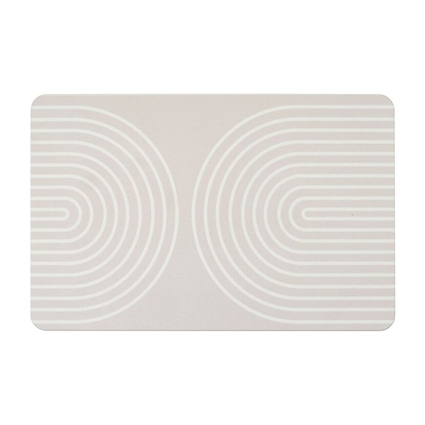 Badteppich 'Nazca' Diatomit beige 50 x 80 cm