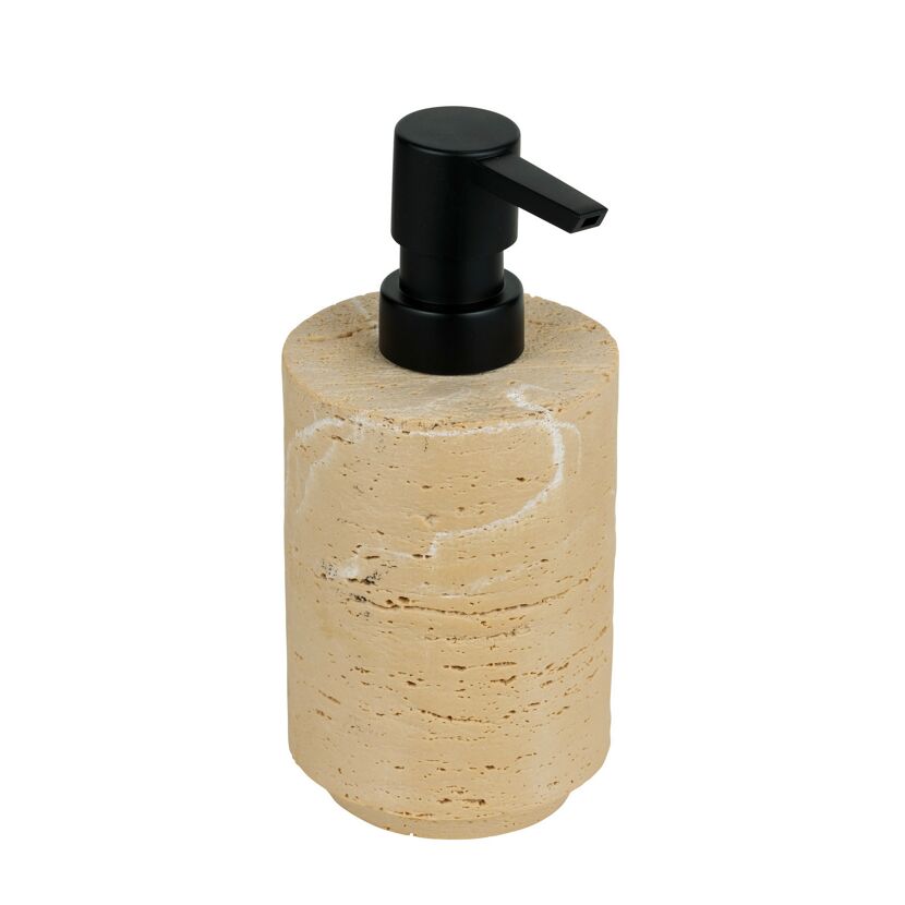 Seifenspender 'Denia' Keramik beige, schwarz 175 ml
