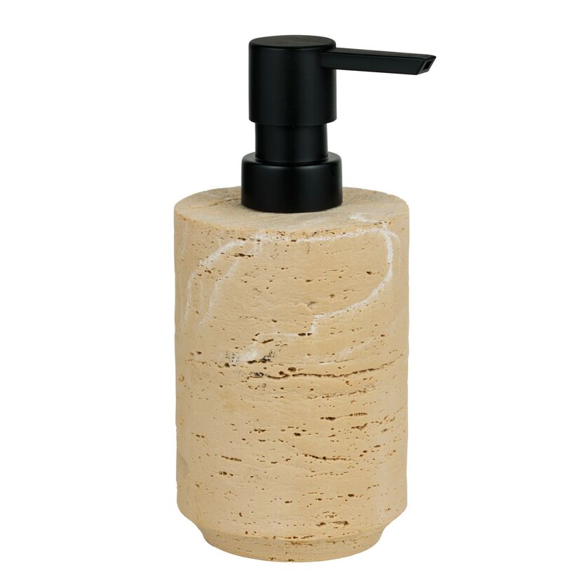 Seifenspender 'Denia' Keramik beige, schwarz 175 ml