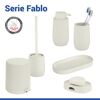 Cremefarbenes Bad-Set 'Fablo' mit Soft-Touch-Effekt