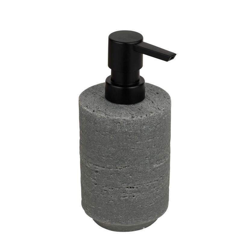 Seifenspender 'Denia' Keramik grau, schwarz 175 ml