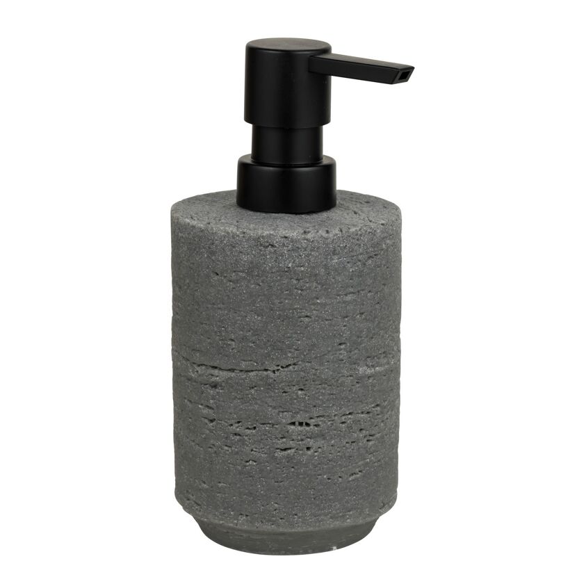 Seifenspender 'Denia' Keramik grau, schwarz 175 ml