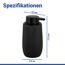 Seifenspender 'Fablo' Keramik schwarz 400 ml