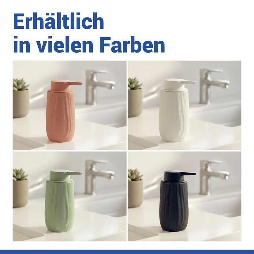 Seifenspender 'Fablo' Keramik braun 400 ml
