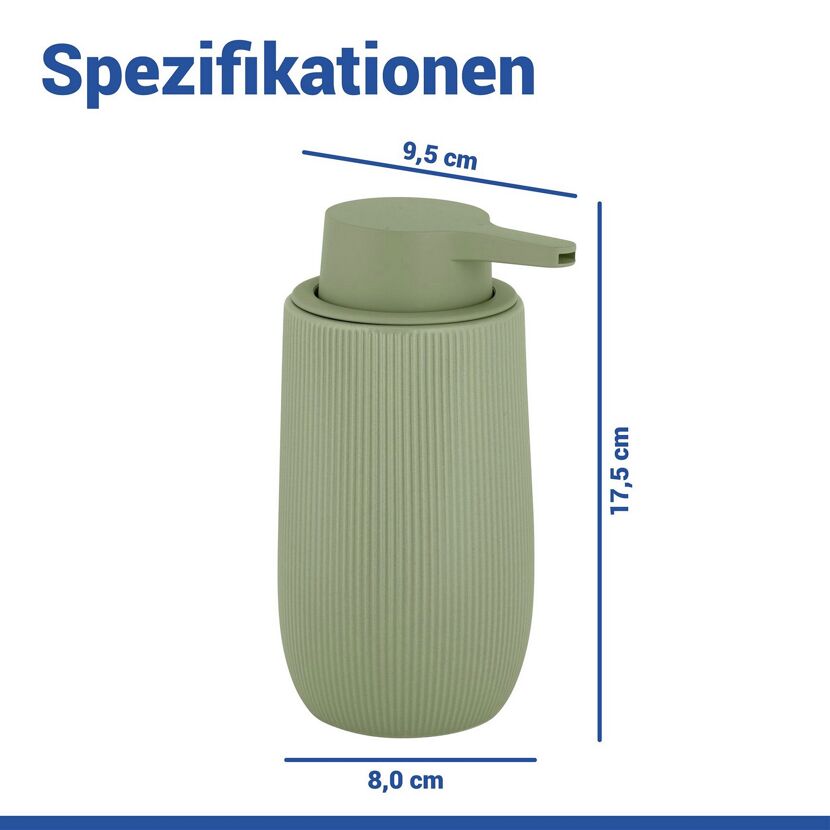 Seifenspender 'Fablo' Keramik grün 400 ml