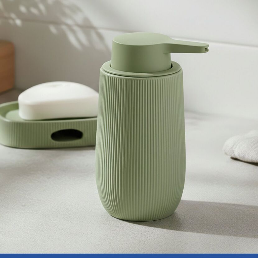 Seifenspender 'Fablo' Keramik grün 400 ml