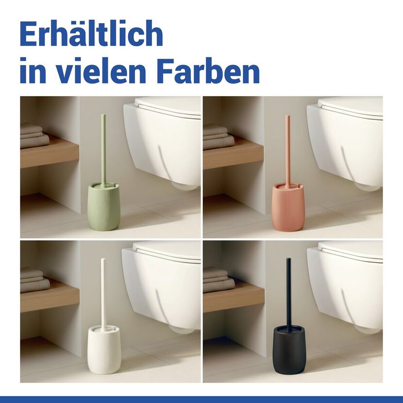 WC-Garnitur 'Fablo' grün Keramik 12 x 39.5 x 12 cm