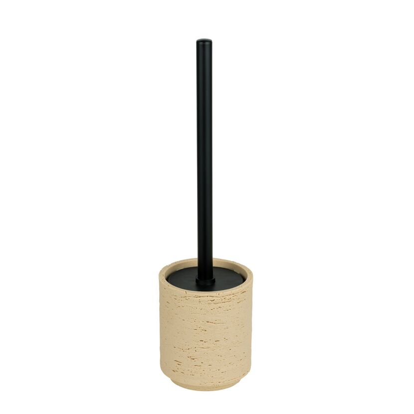 WC-Garnitur 'Denia' beige Edelstahl 10 x 26.5 x 10 cm