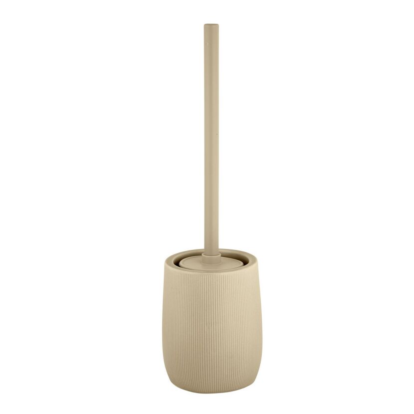 WC-Garnitur 'Fablo' beige Keramik 12 x 39.5 x 12 cm